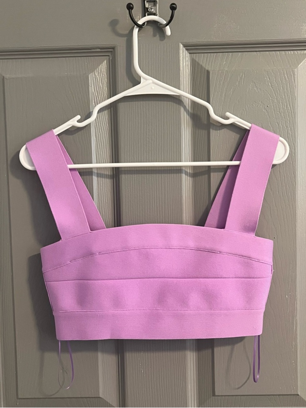 Susana Monaco Lilac Bandage Crop Top Glam City Chic